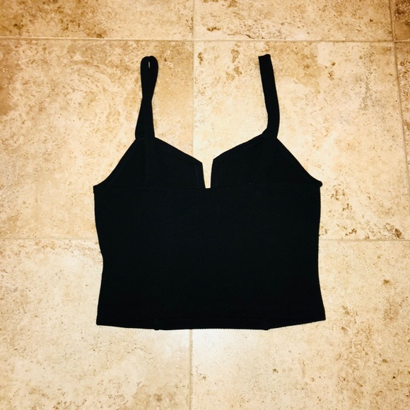Black Halter Top Sz XL - Picture 2 of 3